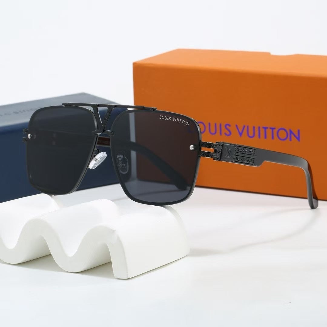 Louis vuitton V-Logo Double Bridge Aviator Sunglasses Aviator