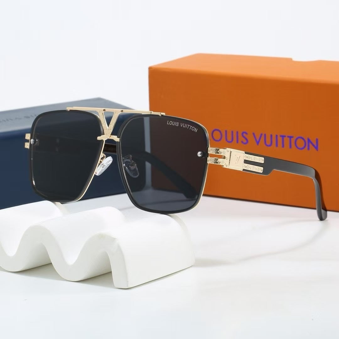 Louis vuitton V-Logo Double Bridge Aviator Sunglasses Aviator