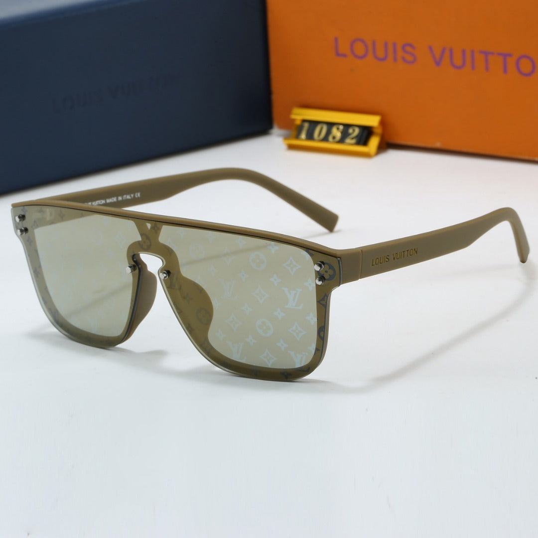 Louis vuitton Riveted Printed Oversized Sunglasses Aviator