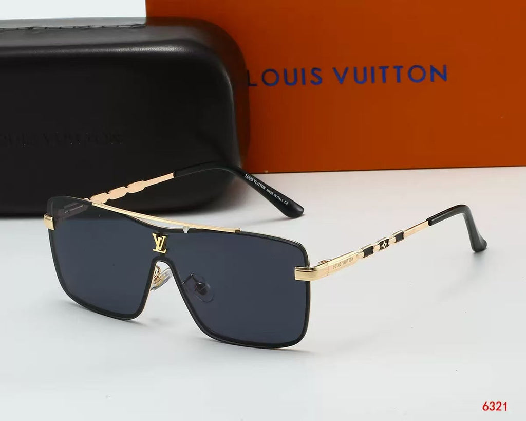 Louis vuitton Stylish oversized travel and vacation sunglasses 6321 Square