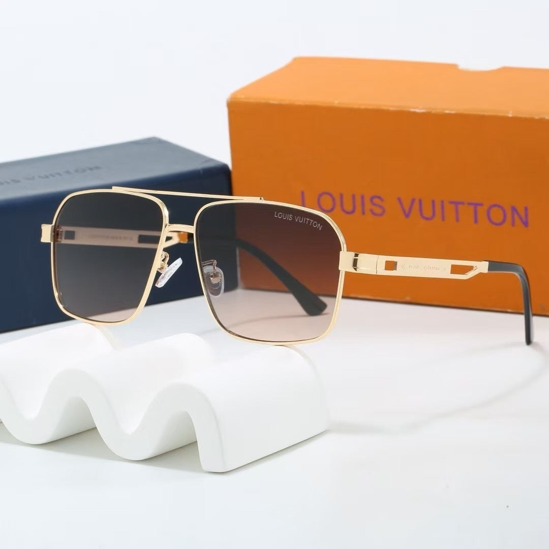 Louis vuitton Double Bridge Metal Square Sunglasses Square