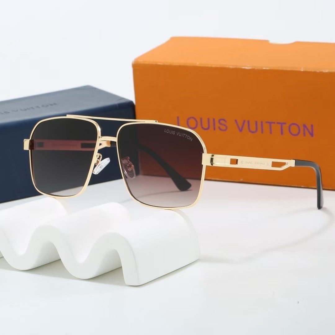 Louis vuitton Double Bridge Metal Square Sunglasses Square